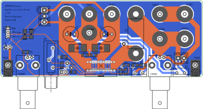 Layout of OPA549 board